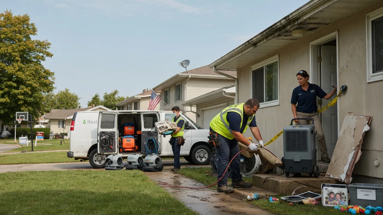 Water Damage Restoration in New England, ND near me